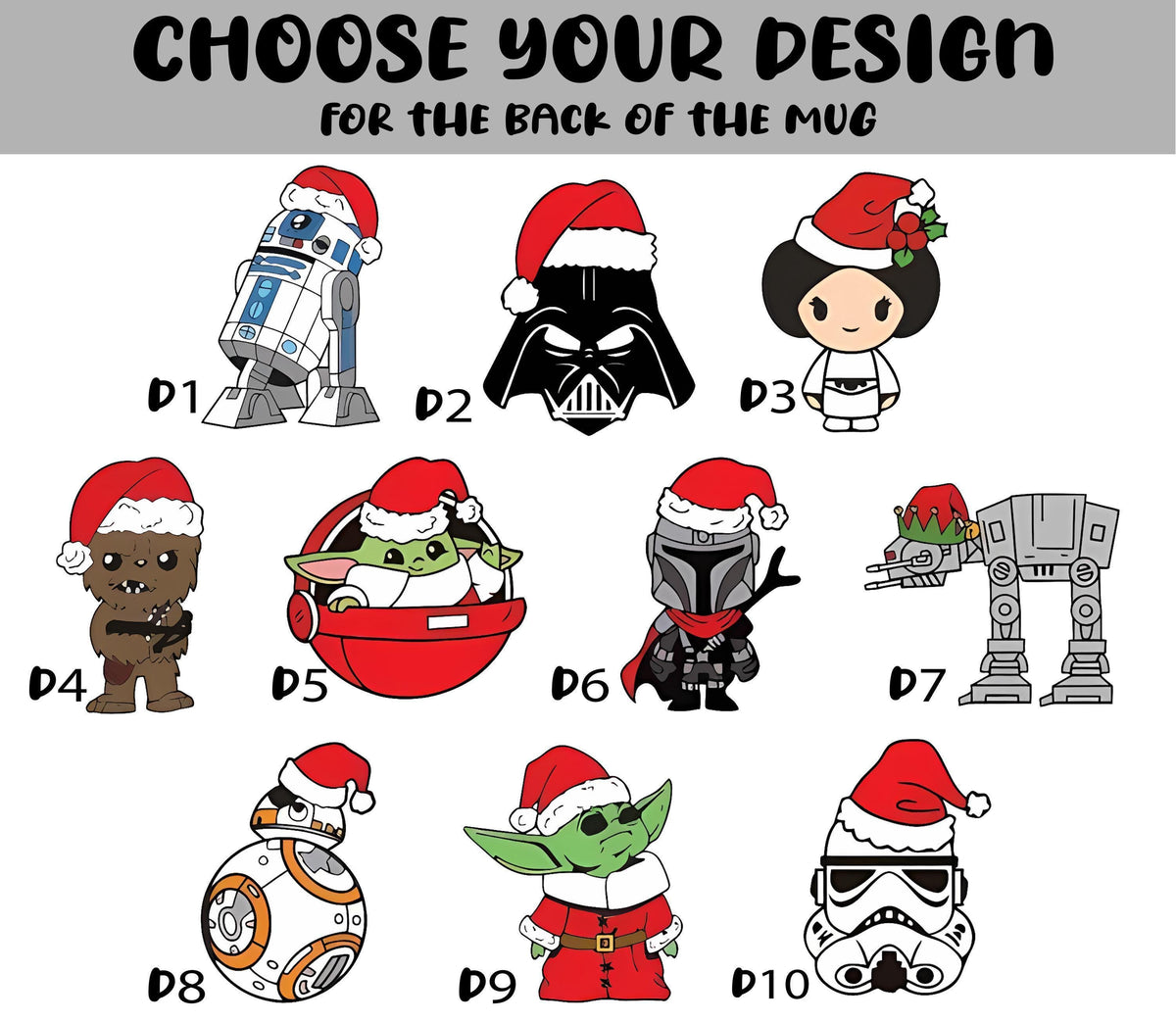 Sci-Fi Christmas Mug, Personalized Holiday Coffee Cup, Geeky Xmas Gift, Custom Name Drinkware