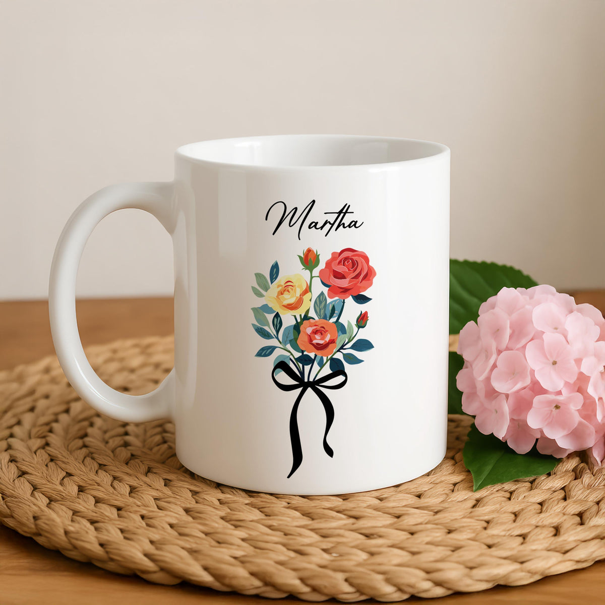 Look at You Turning 30 Twice Mug, Personalized Floral Birthday Cup