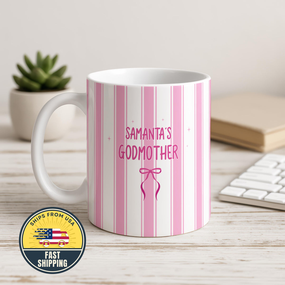 Custom Godmother Mug, Personalized Godmother Proposal Mug With Name, Pregnancy Reveal Gift