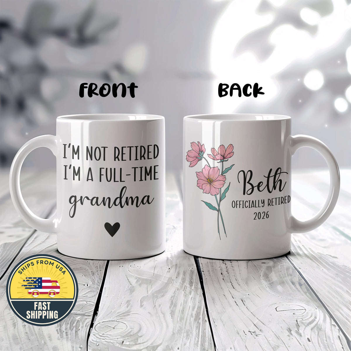 Funny Grandma Mug, Personalized Grandma Gift, Custom Name Mug, Grandmother Birthday Gift