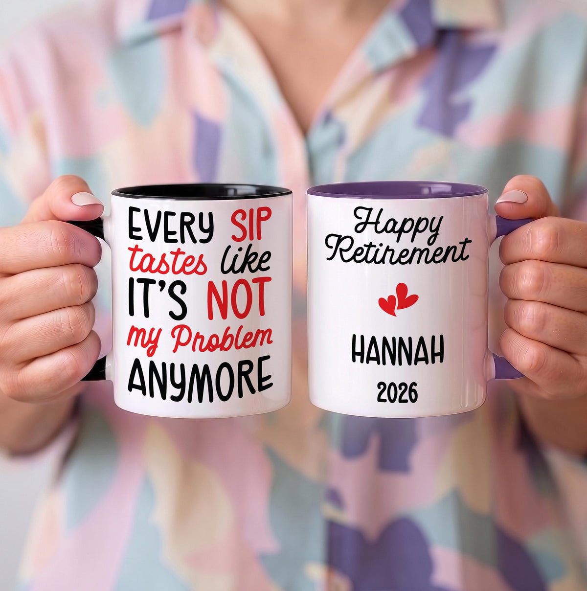Personalized Happy Retirement Ceramic Mug