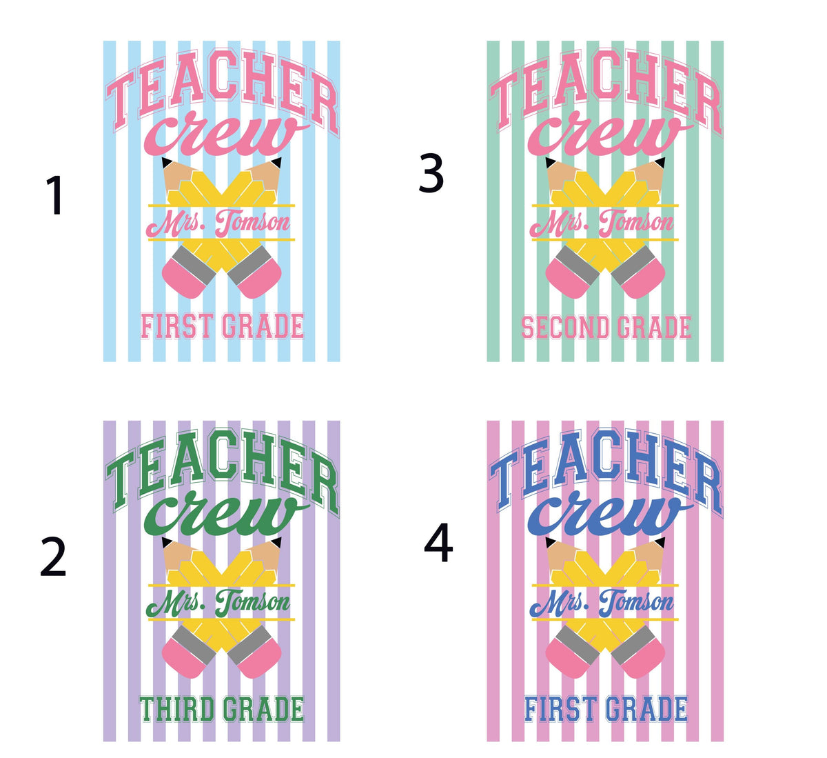 Comfort Colors® Personalized Teacher Shirt, Grade Level Teacher Tee, Teacher Crew Gifts