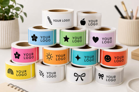 Custom Roll Labels, Personalized Logo Stickers, Small Business Packaging, Boutique Branding