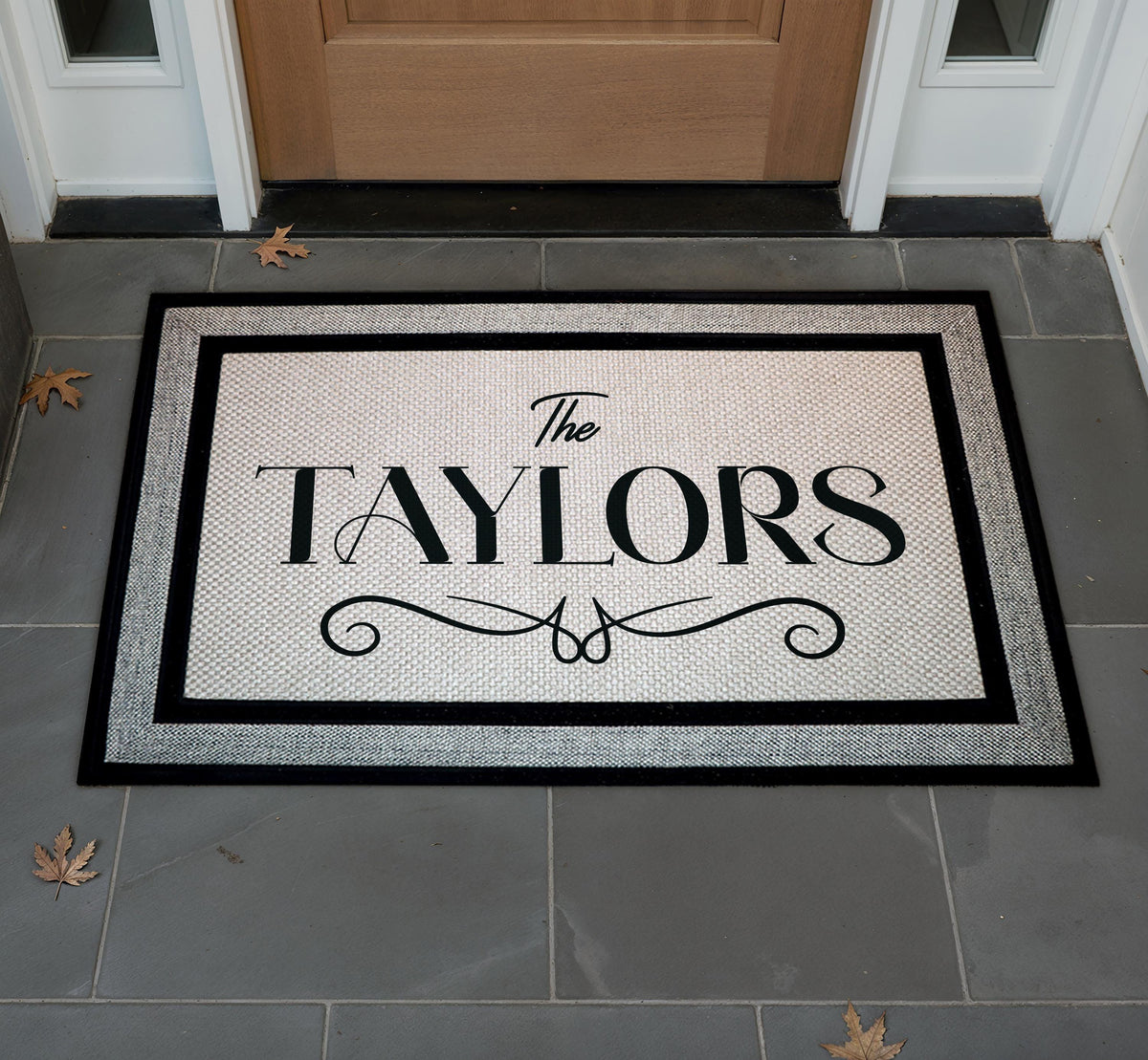 Personalized Family Monogram Doormat, Farmhouse Welcome Mat, Housewarming Gift