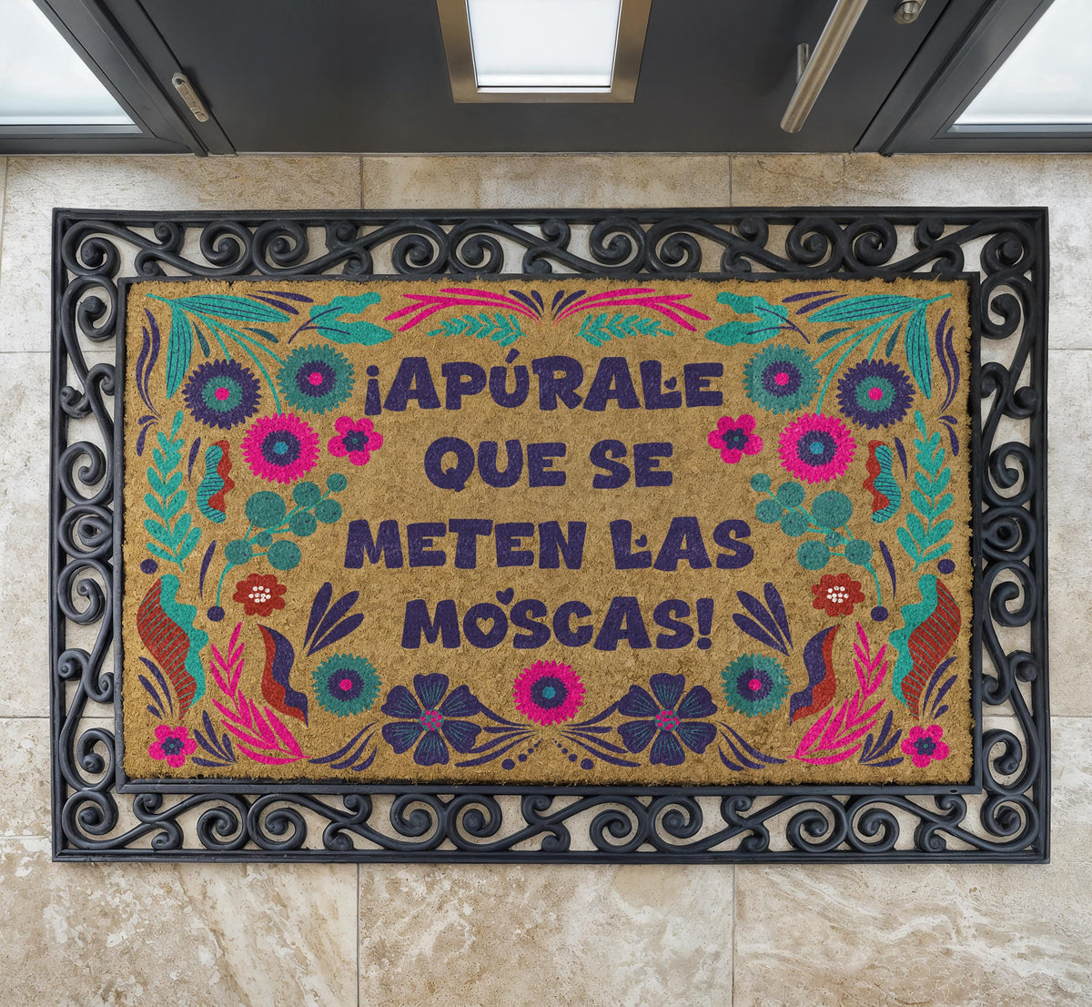 Apúrale Que Se Meten Las Moscas Interchangeable Set Doormat