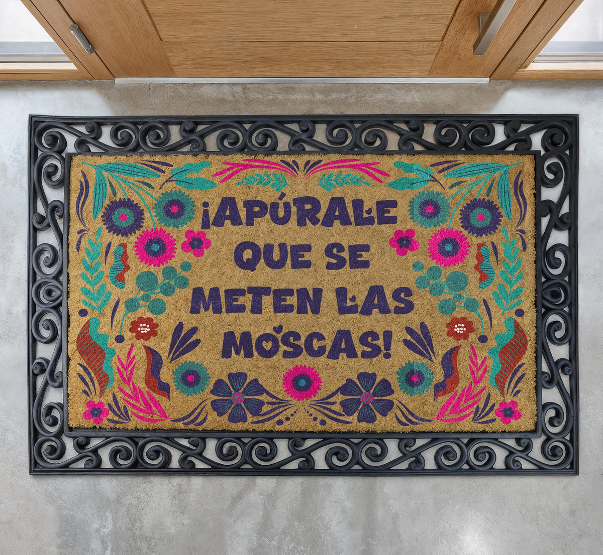 Apúrale Que Se Meten Las Moscas Interchangeable Set Doormat
