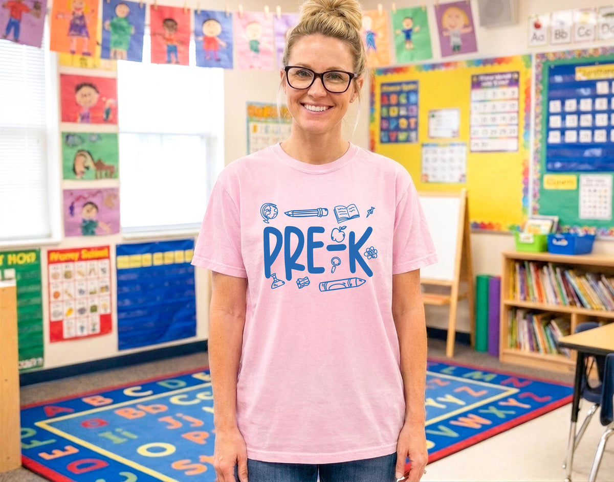 Grade Level Back to School T-Shirt, First Grade Kindergarten Tees, Teacher Team Shirts