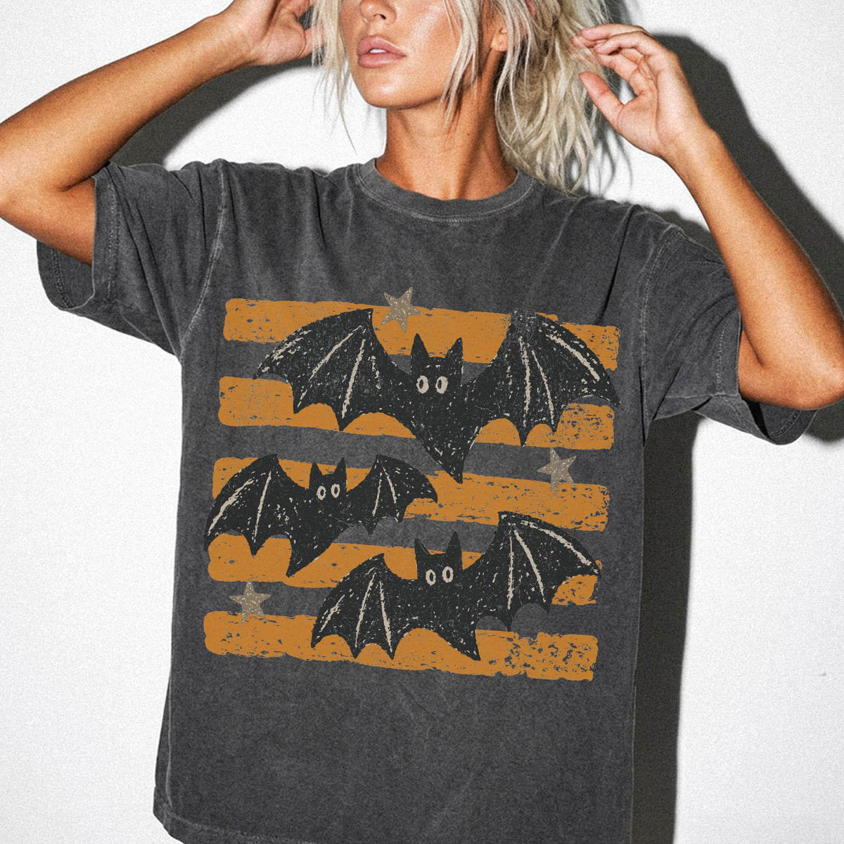 Halloween Bat Comfort Colors® Shirt, Vintage Bat T-Shirt, Spooky Season Tee, Retro Halloween Shirt, Fall Tee