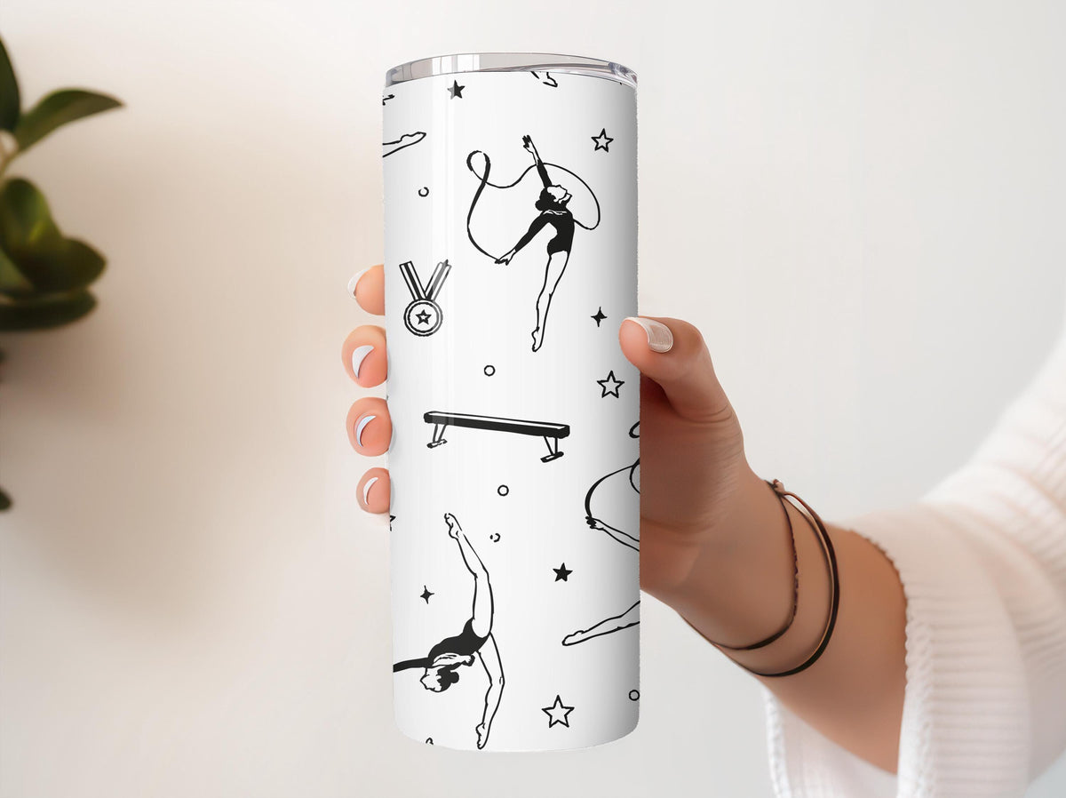 Custom Athlete Coffee Tumbler, Design Optional Sport Pattern Insulated Cup