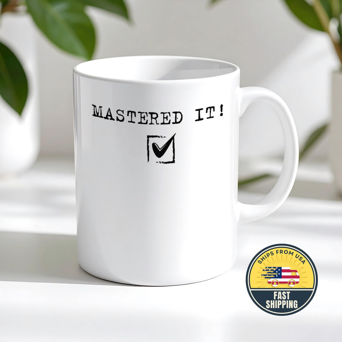 Mastered It Mug, Graduation Coffee Cup, Achievement Gift Mug, Funny Success Mug