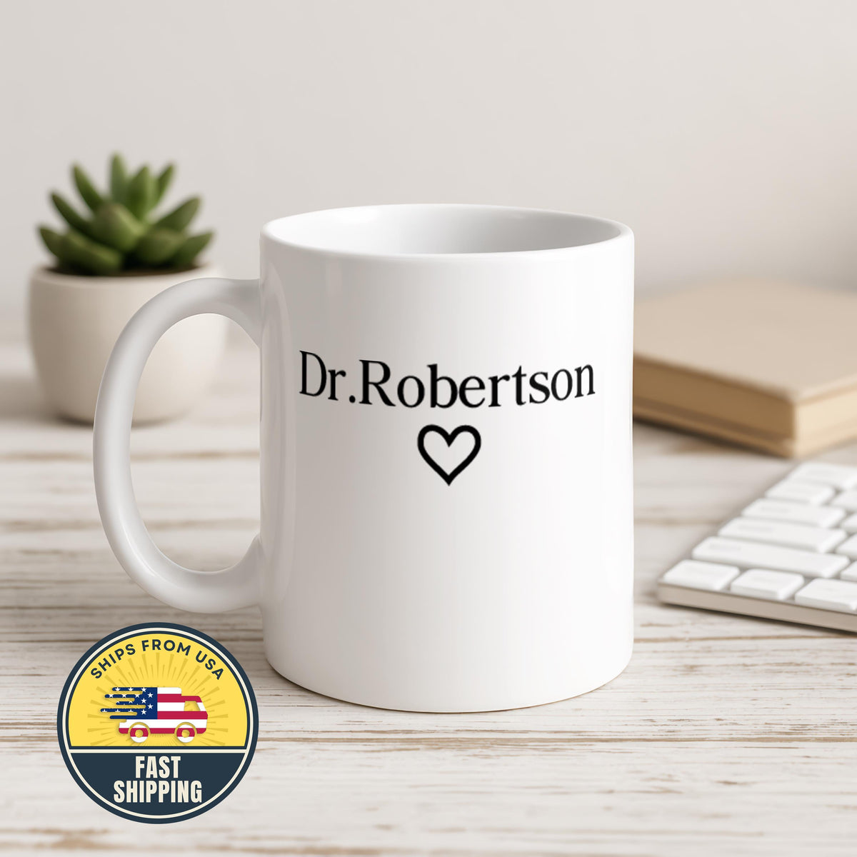 Personalized Doctor Mug, Custom Dr Name Coffee Cup, Medical Professional Gift