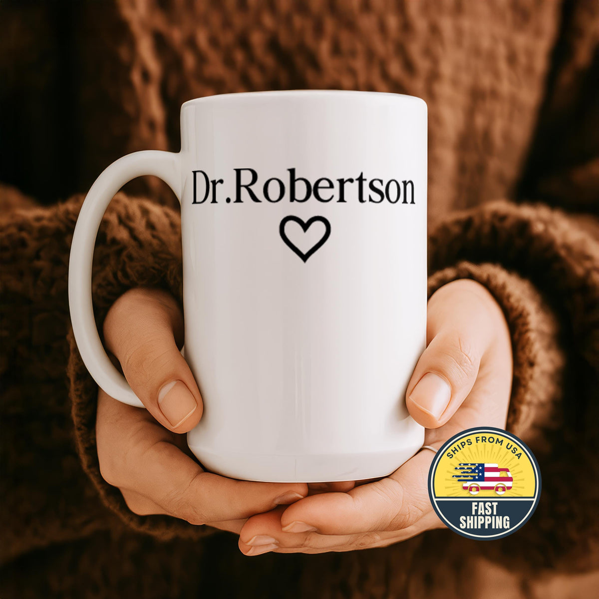 Personalized Doctor Mug, Custom Dr Name Coffee Cup, Medical Professional Gift