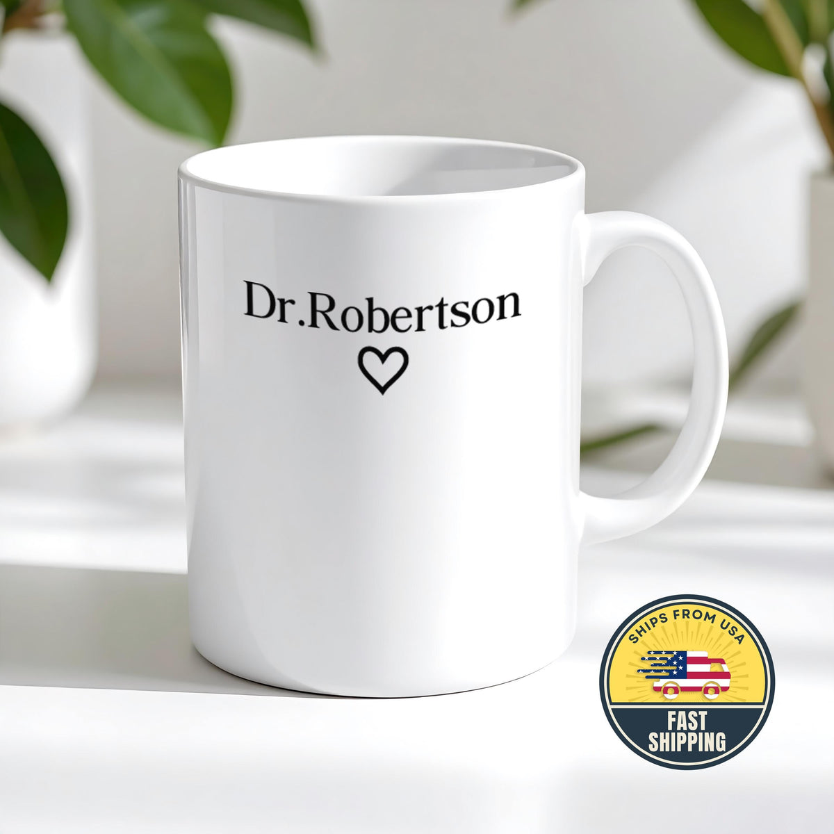 Personalized Doctor Mug, Custom Dr Name Coffee Cup, Medical Professional Gift