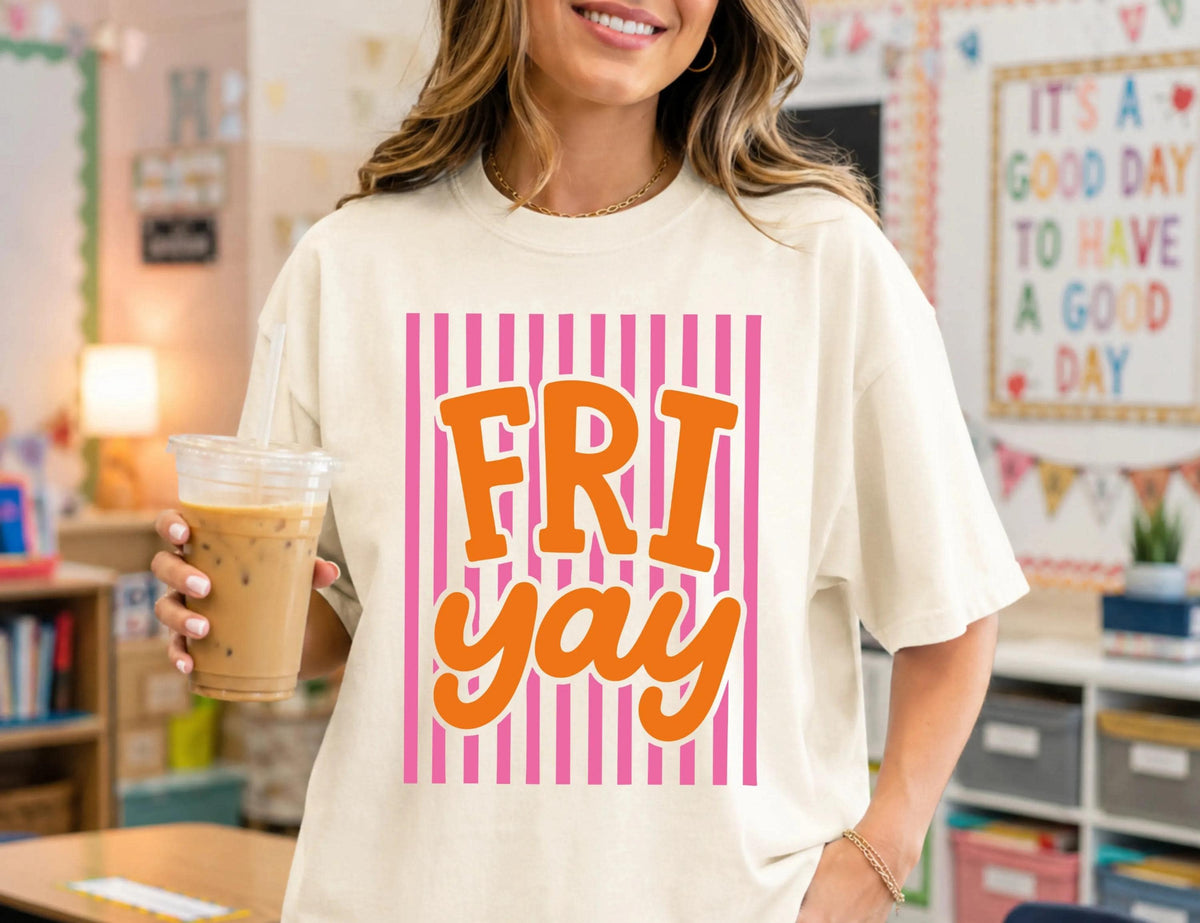 Comfort Colors® Friday Back to School Shirt, Teacher Team Tees, Funny Teacher Gift