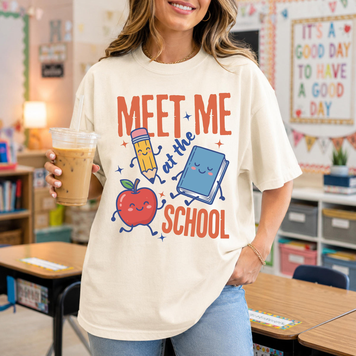 Meet Me at the School Shirt, Back to School Shirt, Funny Teacher Gift Tee