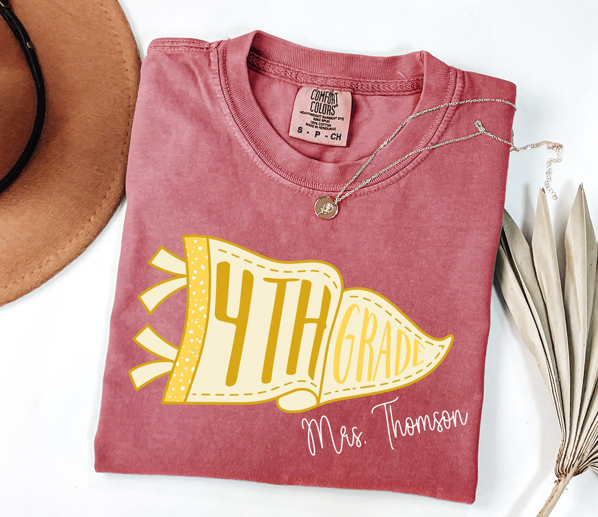 Custom Teacher Comfort Colors® Shirt, Grade Level Teacher Name Tee, Teacher Crew Gifts