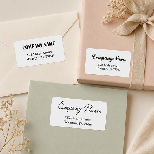 Personalized Address Stickers, Custom Return Mailing Labels for Envelopes and Packages