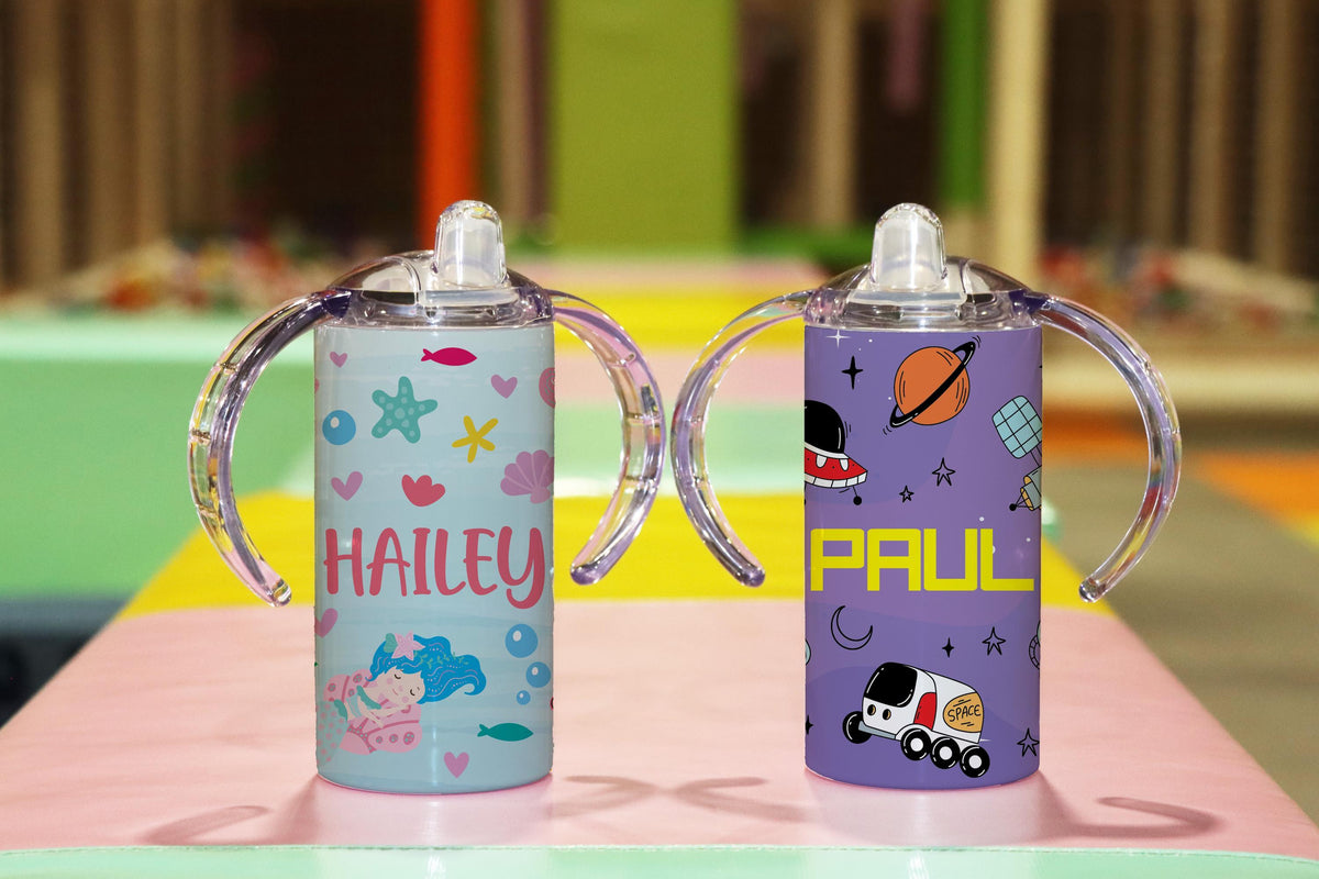 Personalized Kids Tumbler, Sippy Cup with Straw, Custom Name Drinkware