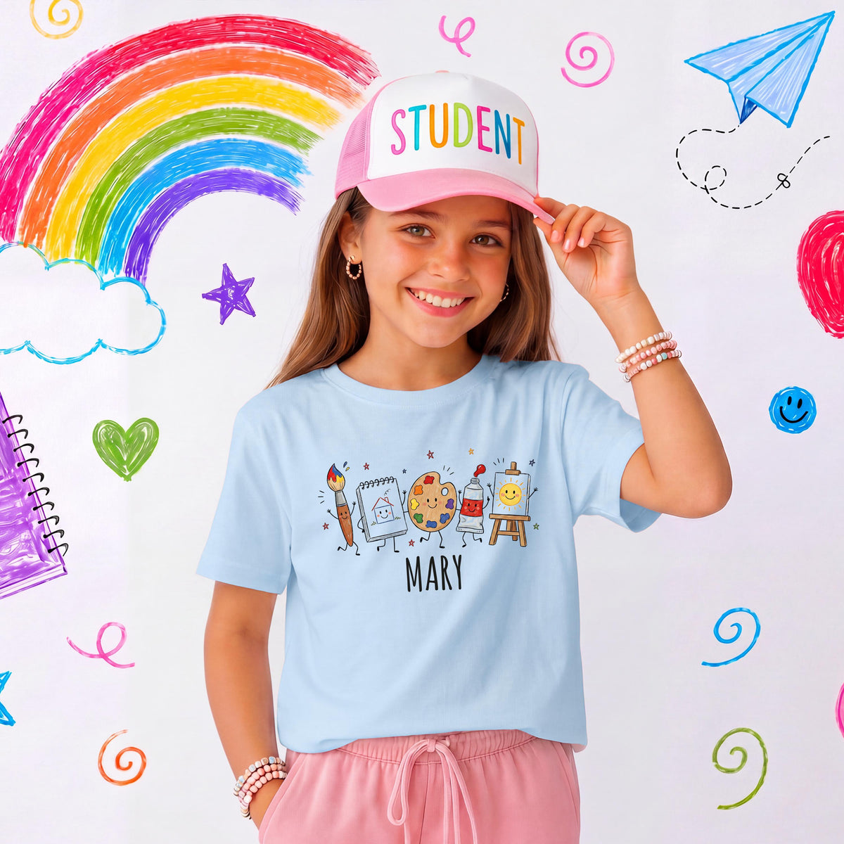 Custom Art Teacher T-Shirt, Back to School Tee, Art Teacher Appreciation Gift