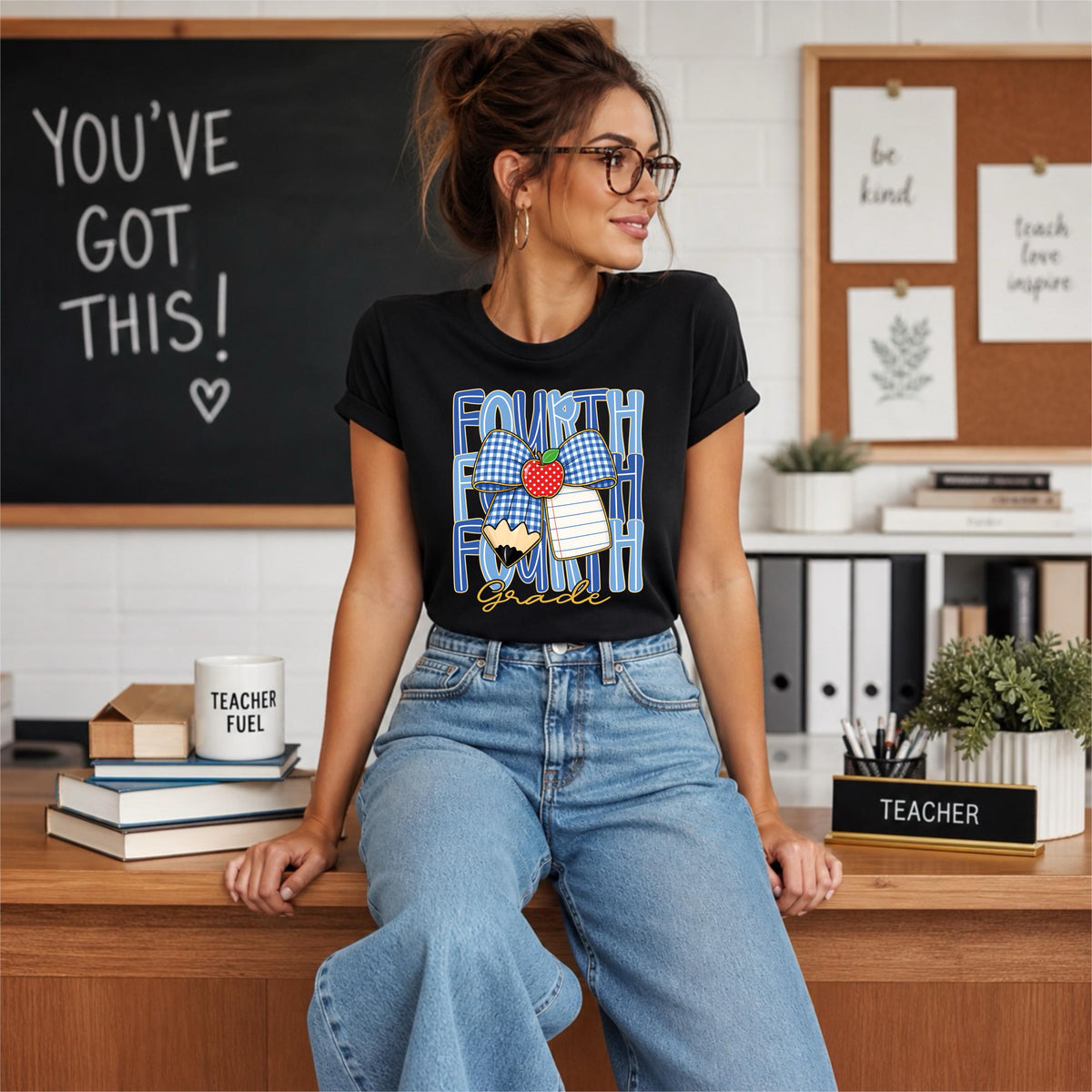 Coquette Bow Grade Level T-Shirt, Custom Back to School Shirts