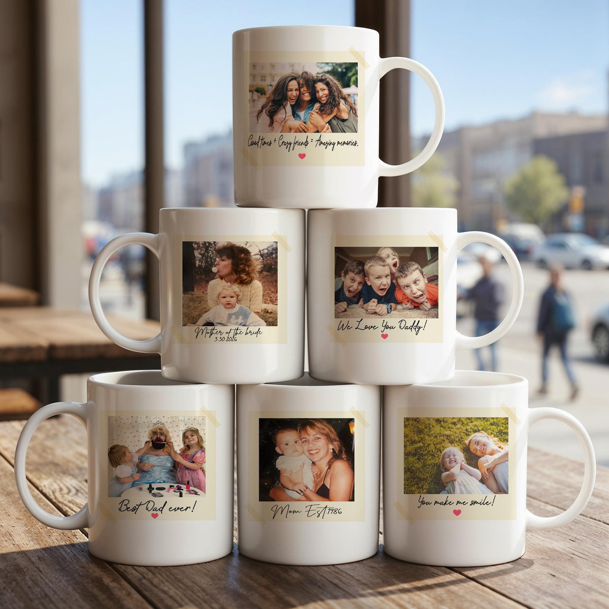 Custom Photo Dad Cup, Daddy Picture Coffee Mug, Personalized Father’s Day Mug