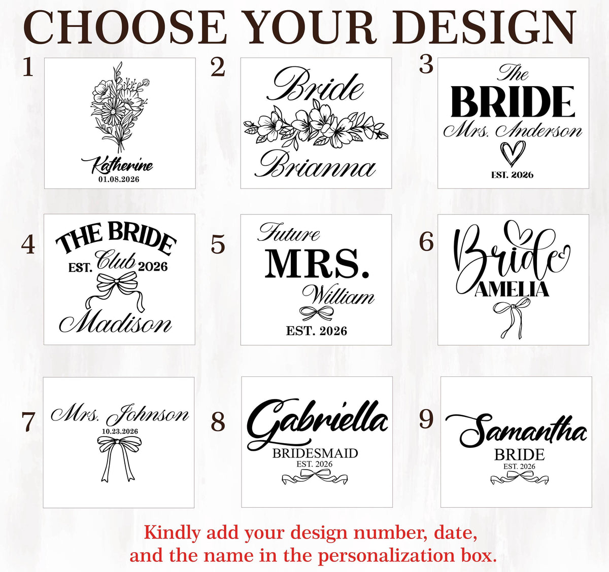 Bride Tumbler, Custom Wedding Drinkware, Future Mrs Personalized Cup, Bridesmaids Gift