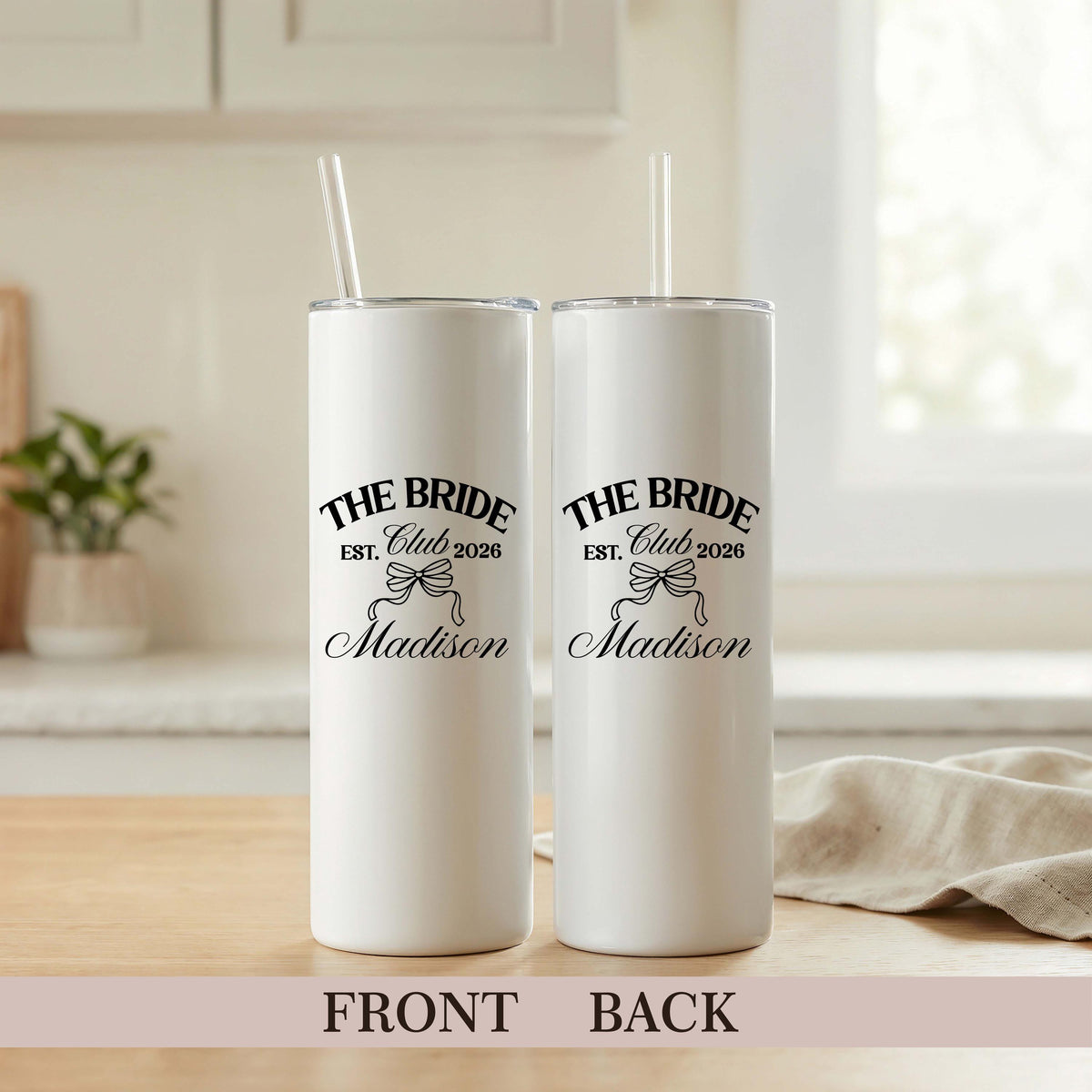 Bride Tumbler, Custom Wedding Drinkware, Future Mrs Personalized Cup, Bridesmaids Gift
