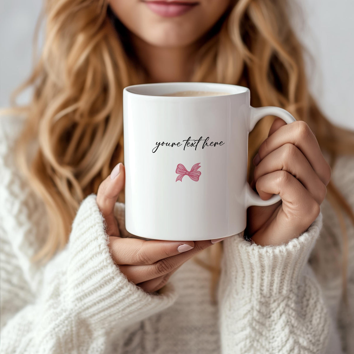 Your Text Here Coffee Mug, Personalized Cute Your Own Quote Ceramic Cup