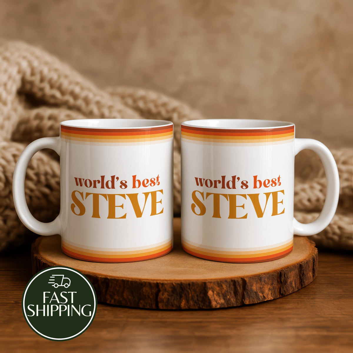 Custom Name Retro Design Coffee Mug, Personalized World's Best ... Ceramic Cup