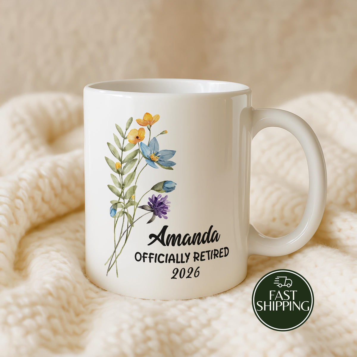 A Wise Woman Once Said I'm Outta Here Mug, Custom Retirement Cup For Her