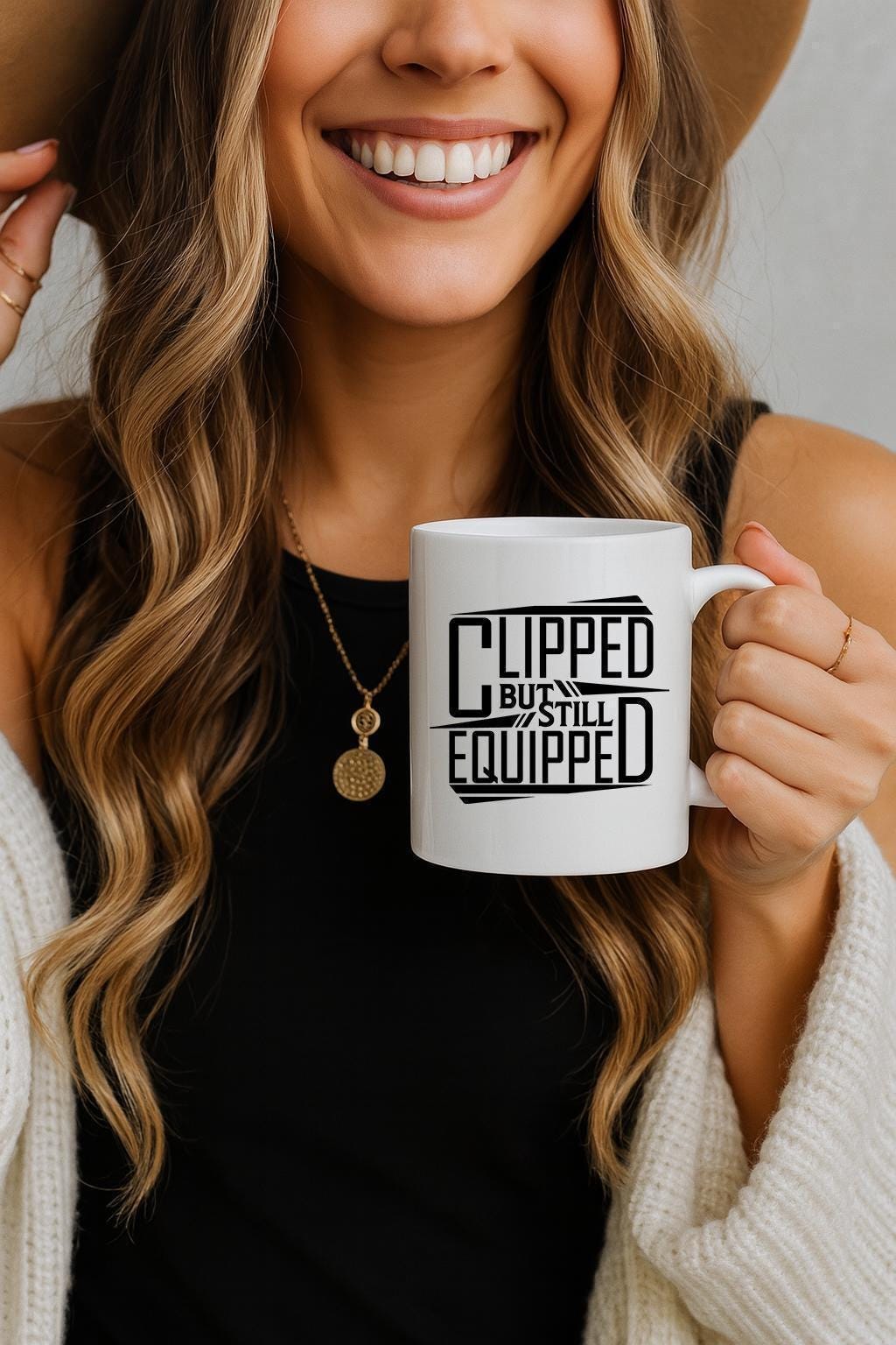 Clipped But Still Equipped Ceramic Cup, Funny Vasectomy Surgery Joke Coffee Mug
