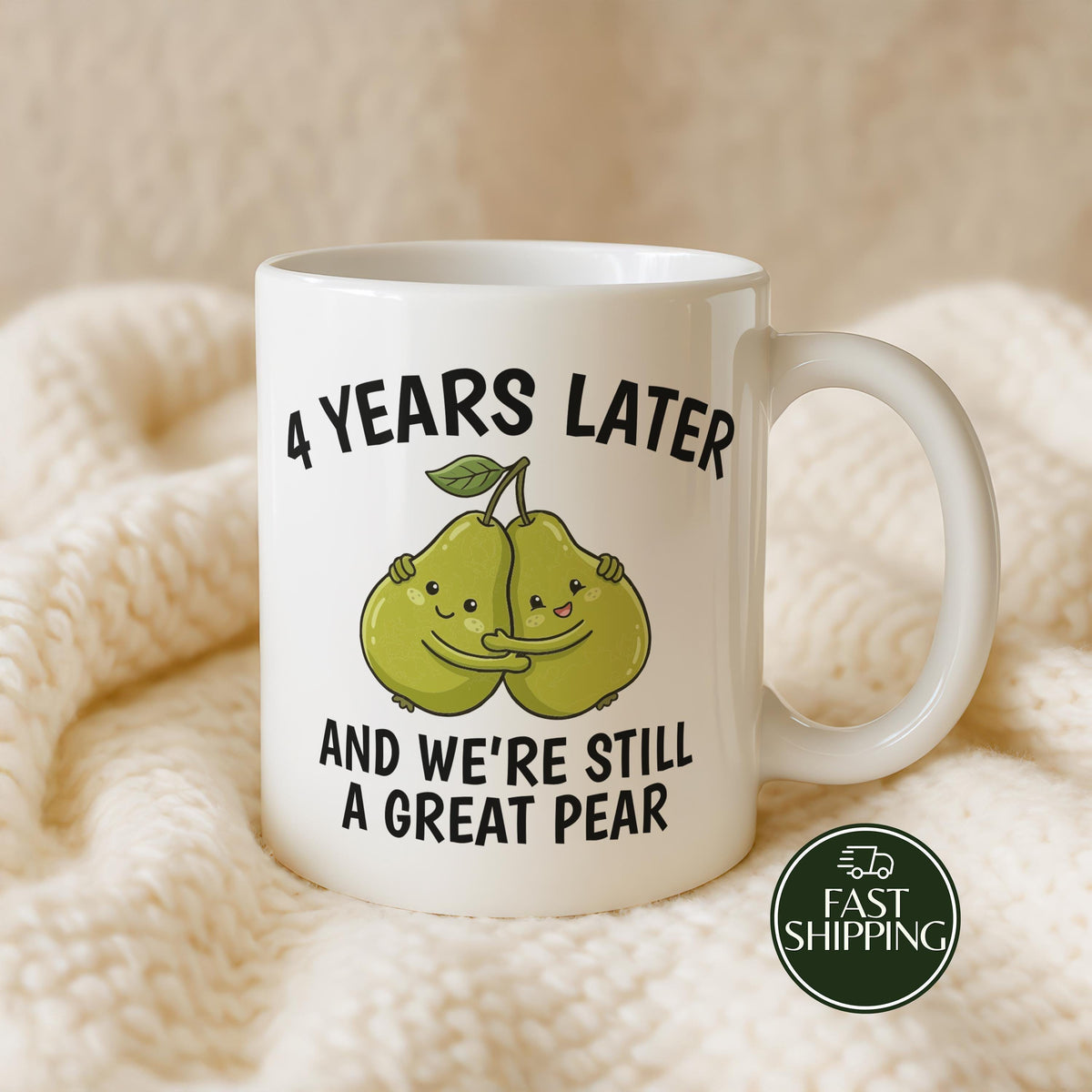 Personalized We're Still A Great Pear Coffee Mug, Anniversary Cup For Couples