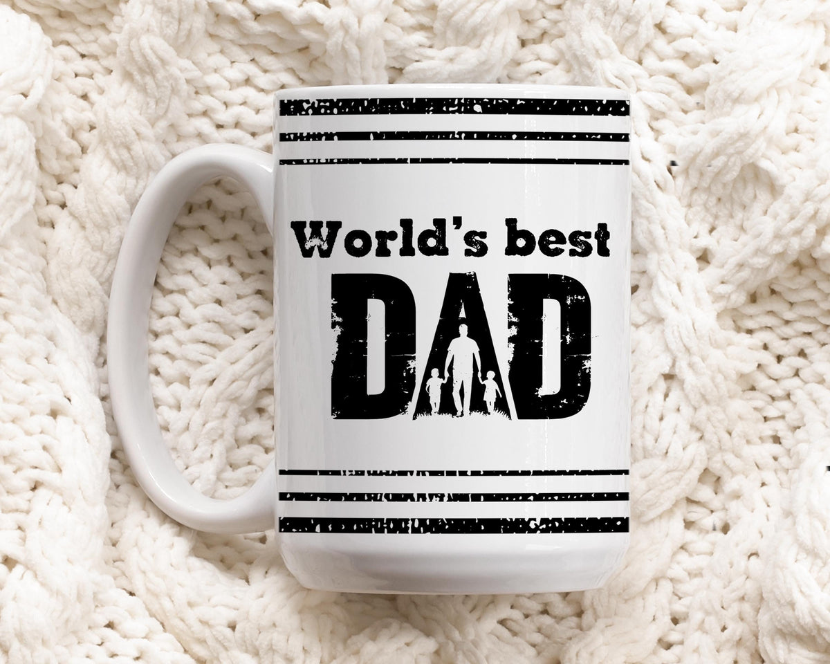 World's Best Dad Coffee Mug, New Dad Gift, Best Dad Ever Tea Cup, Father's Day Drinkware