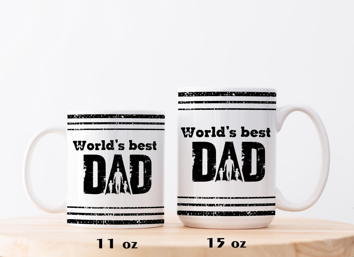 World's Best Dad Coffee Mug, New Dad Gift, Best Dad Ever Tea Cup, Father's Day Drinkware