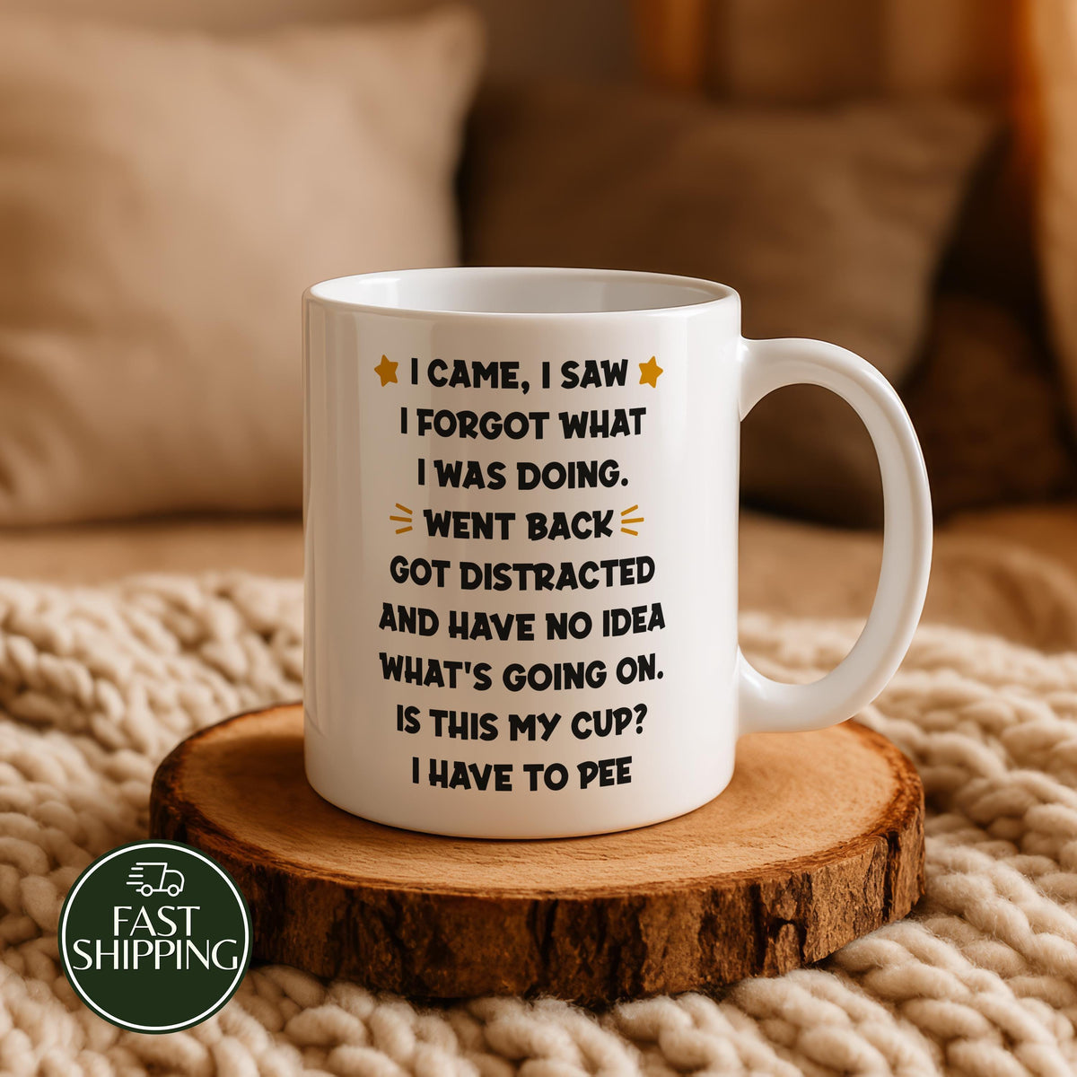 I Came I Saw I Forgot What I Was Doing Cup, Humorous ADHD Coffee Mug, Distracted People Gift