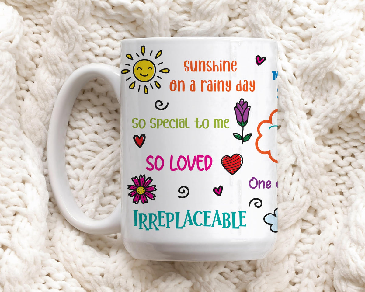 Colorful Encouraging Coffee Mug, Appreciation Quotes Ceramic Cup