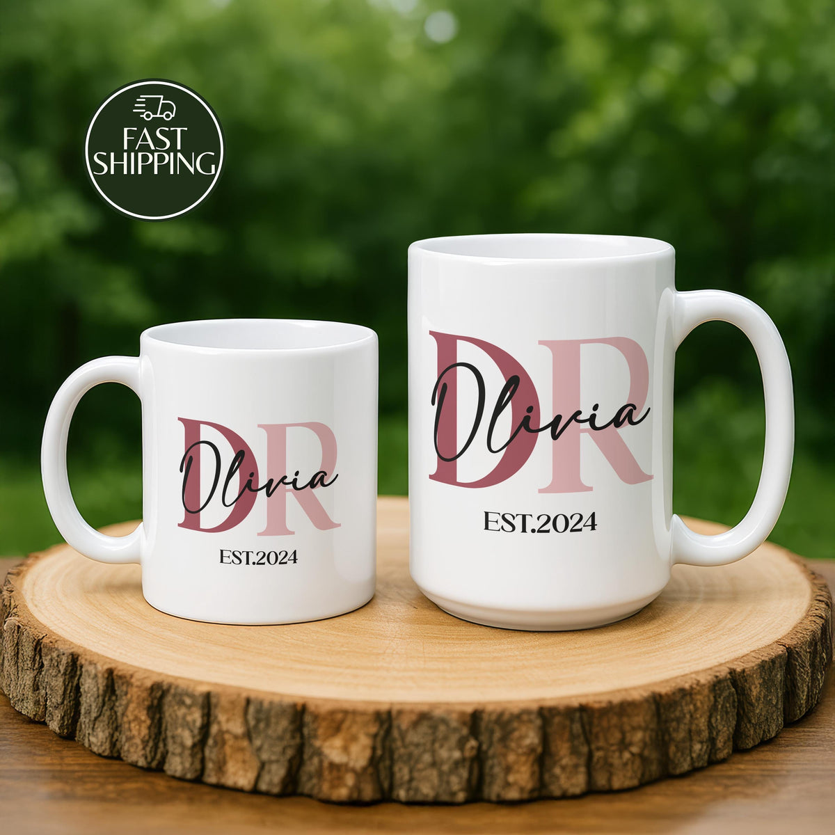 Custom Doctor Coffee Mug with Name and Established Year, Personalized DR Ceramic Cup
