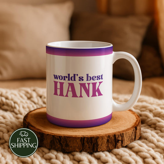 Personalized 70s Vibe Retro Ceramic Cup, Custom Name World Best... Coffee Mug