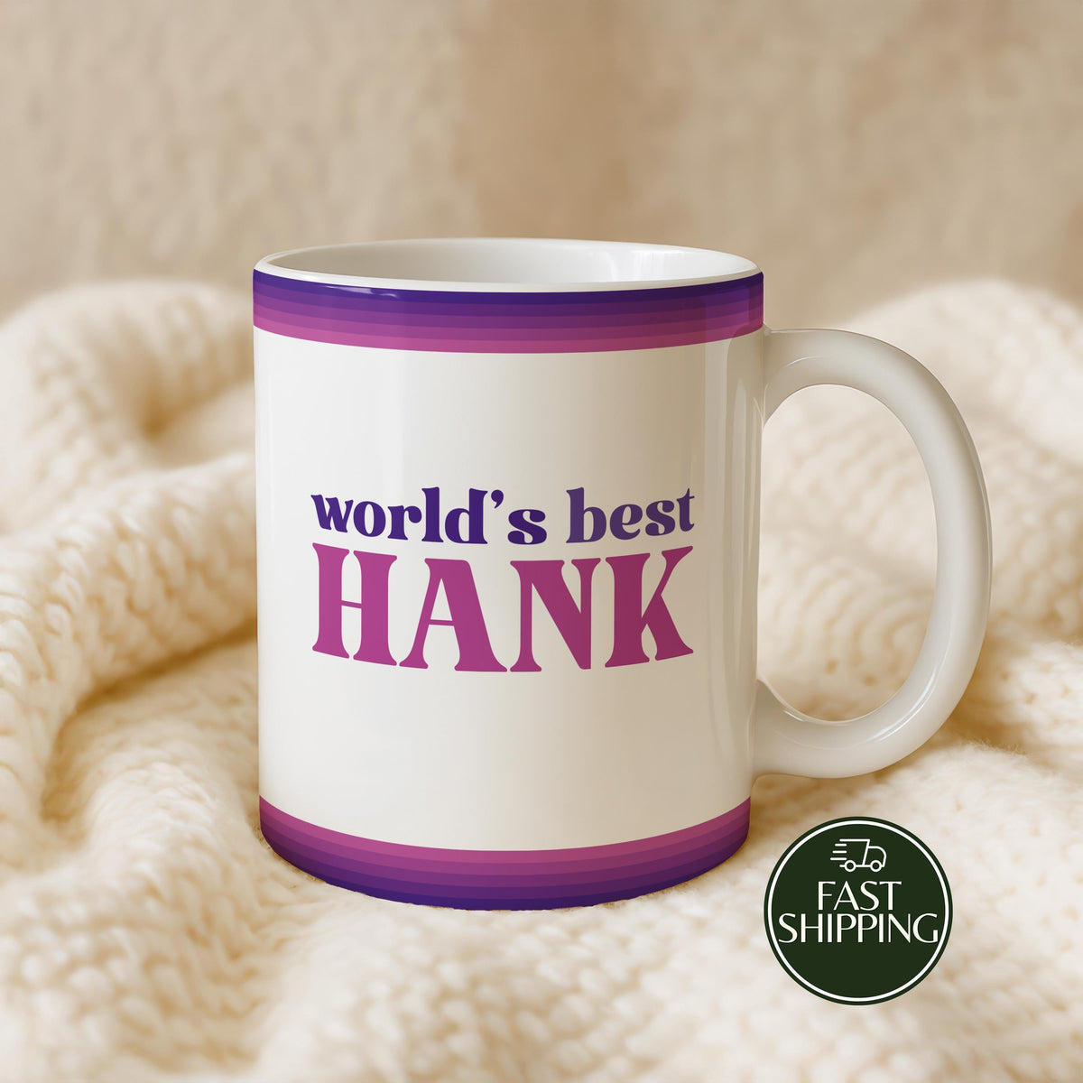 Personalized 70s Vibe Retro Ceramic Cup, Custom Name World Best... Coffee Mug