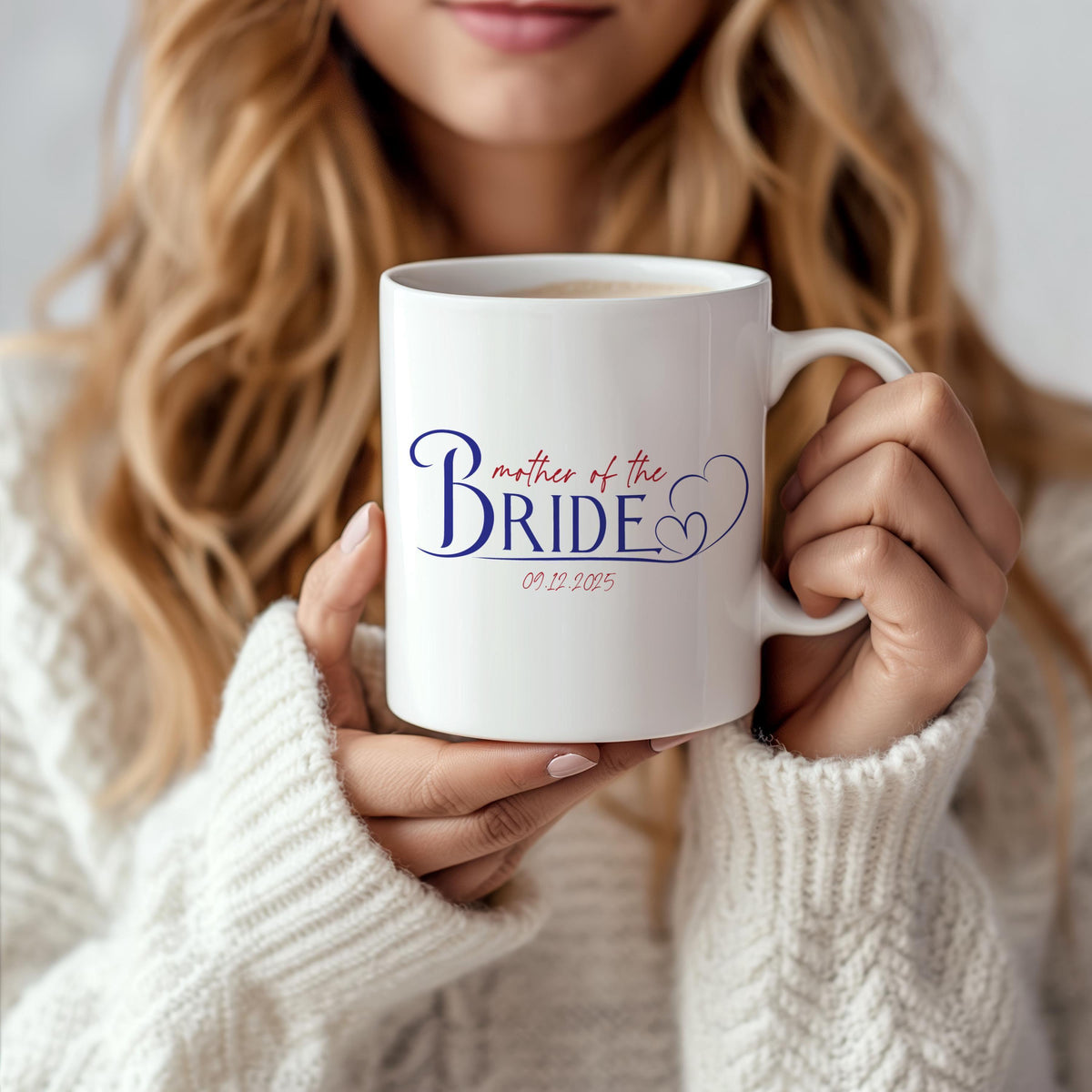 Custom Mother Of The Bride - Groom Mug, Personalized Wedding Cup For Mother In Law