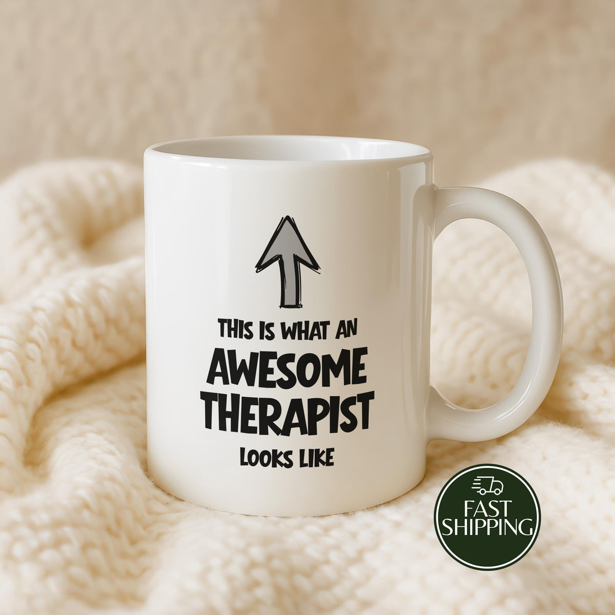 Custom Name This Is What an Awesome Therapist Looks Like Cup