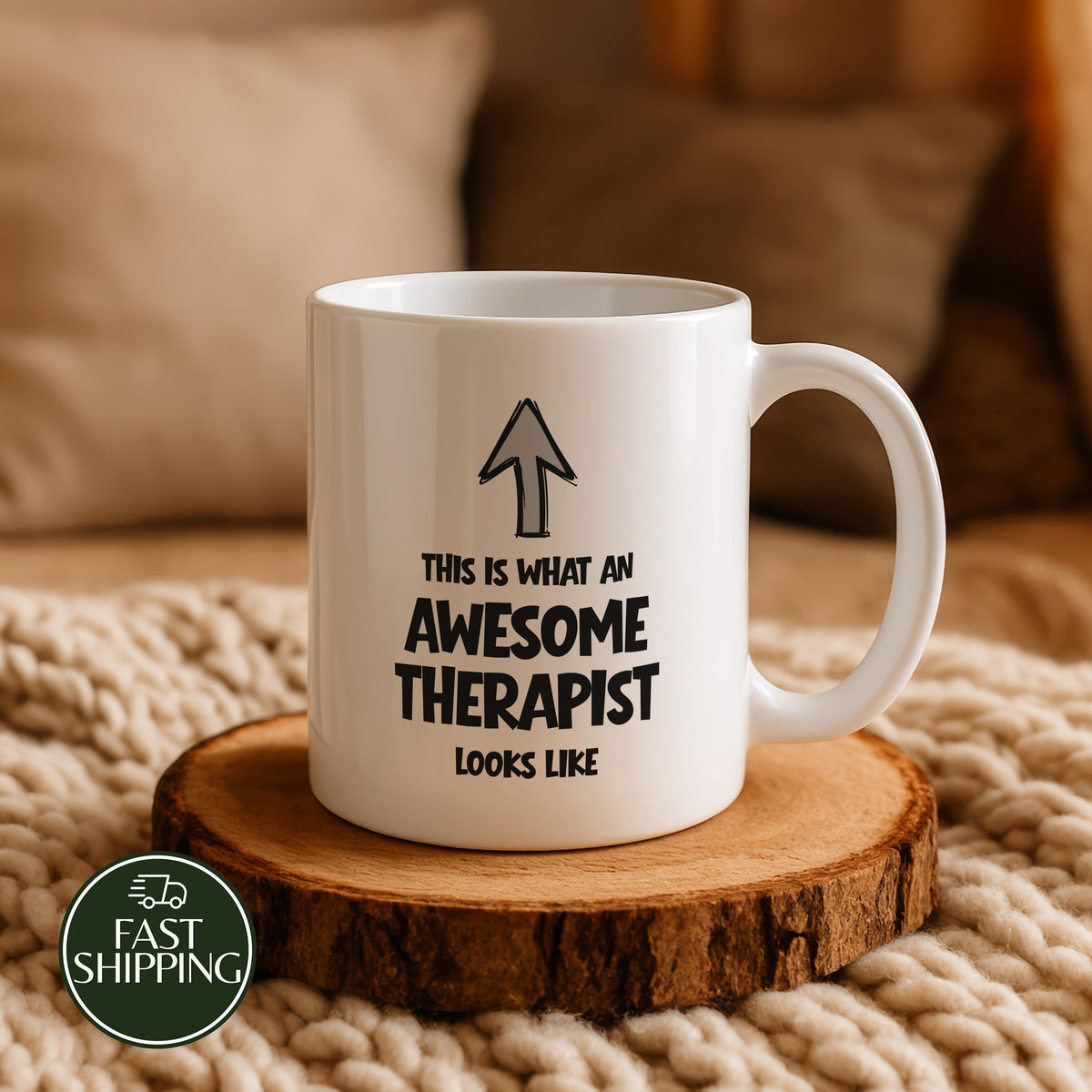 Custom Name This Is What an Awesome Therapist Looks Like Cup