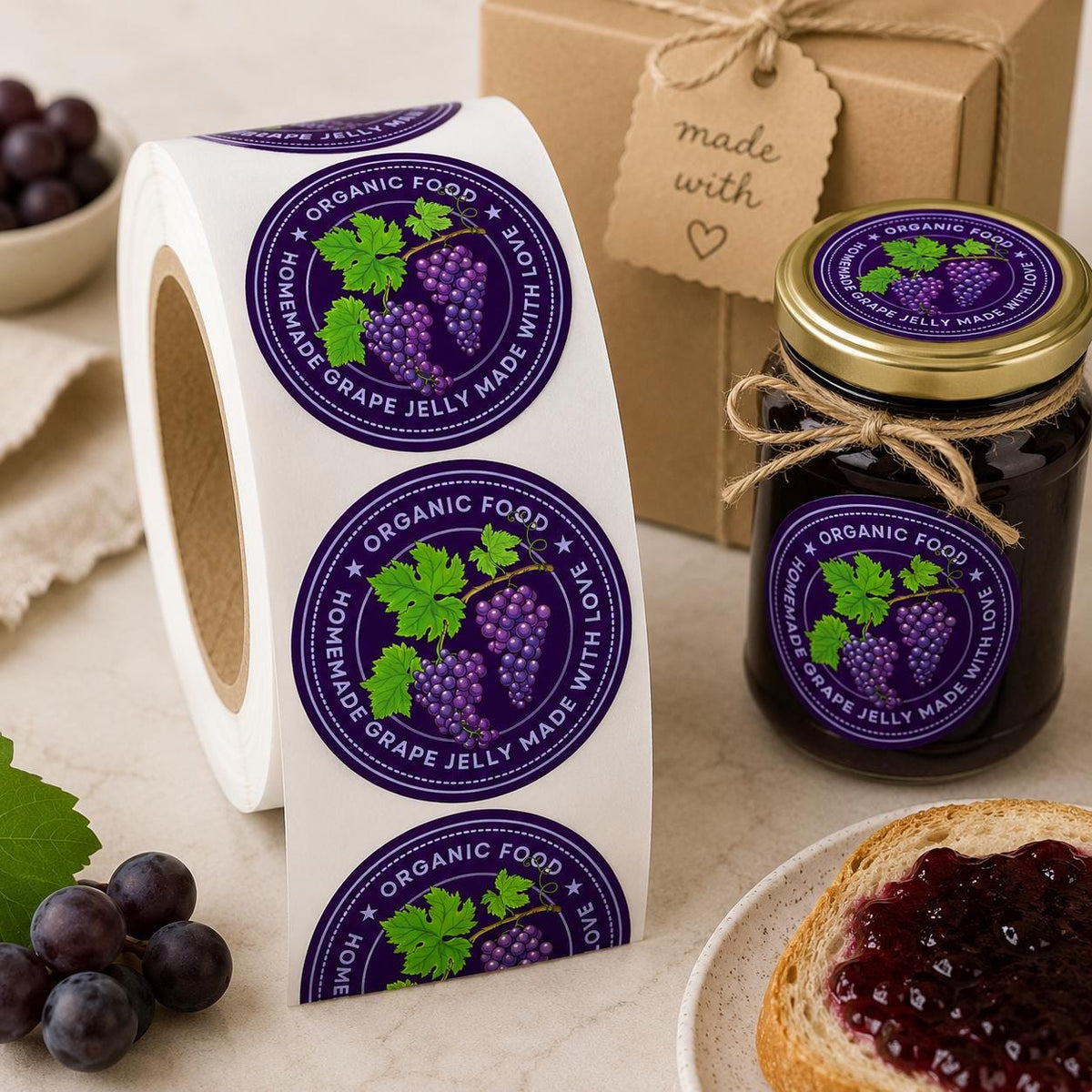 Custom Logo Stickers, Square Circle Rectangle Labels, Business Branding Stickers