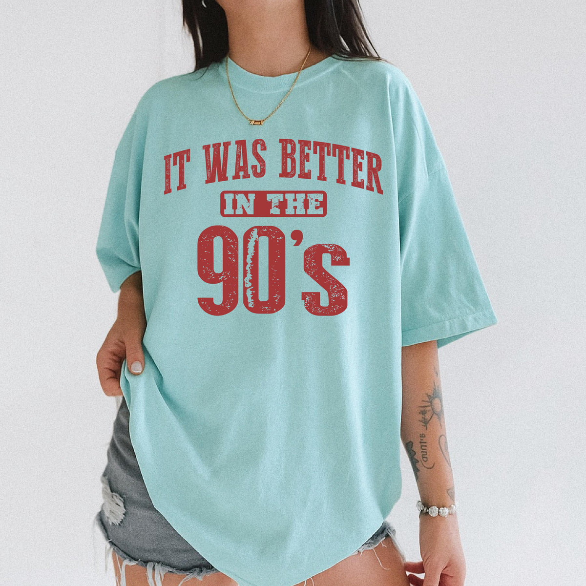 It Was Better in the 90's Comfort Colors® Shirt, 1990's Theme Party T-Shirt, Retro Gift Tee