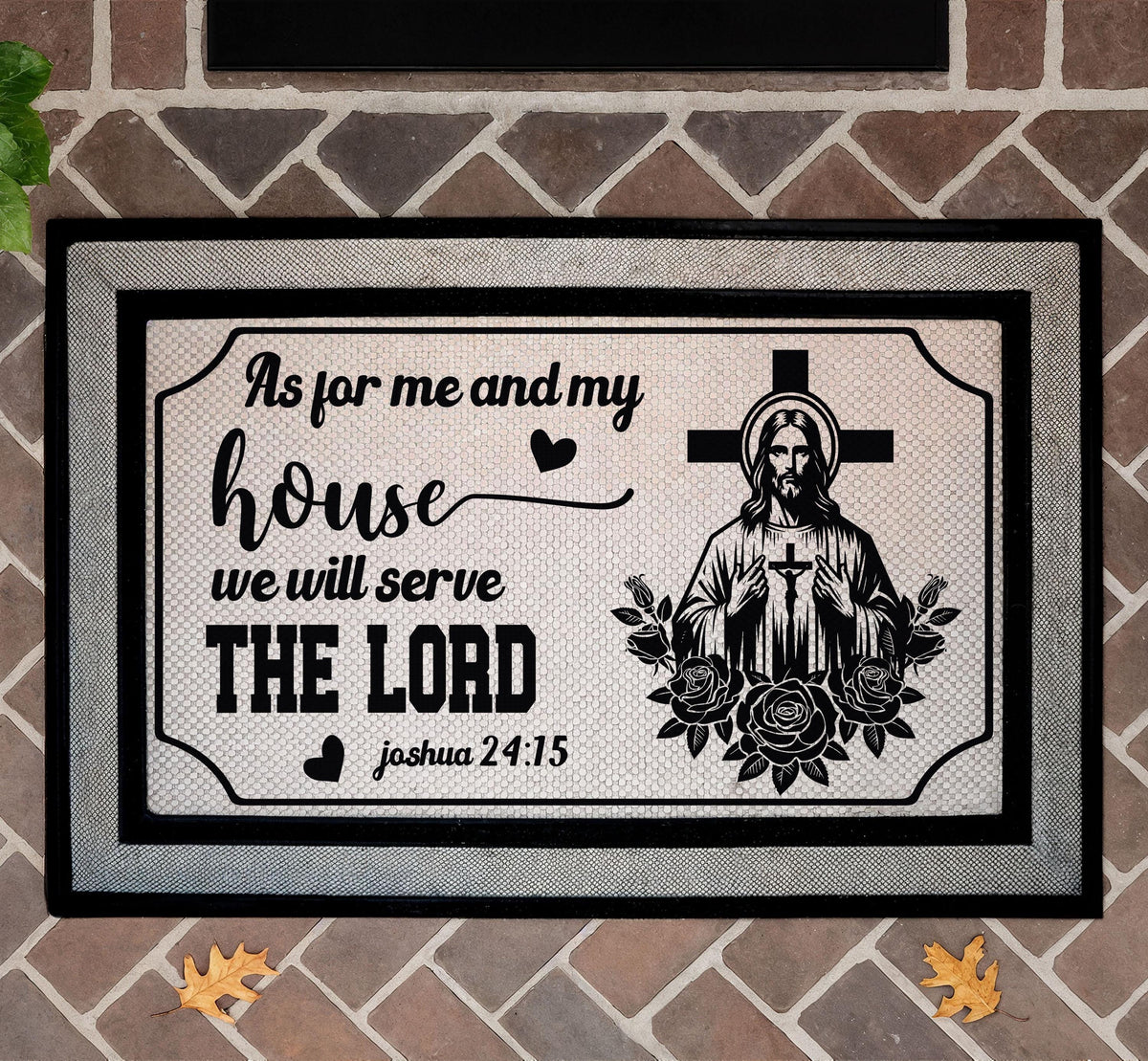 Joshua 24:15 As For Me and My House We Will Serve The Lord Doormat