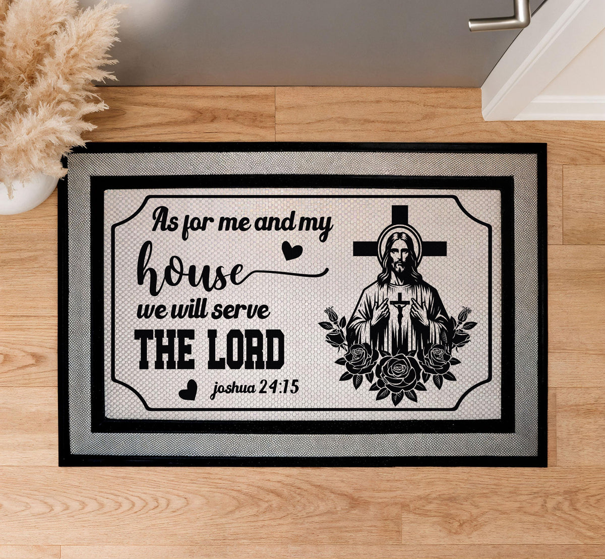 Joshua 24:15 As For Me and My House We Will Serve The Lord Doormat