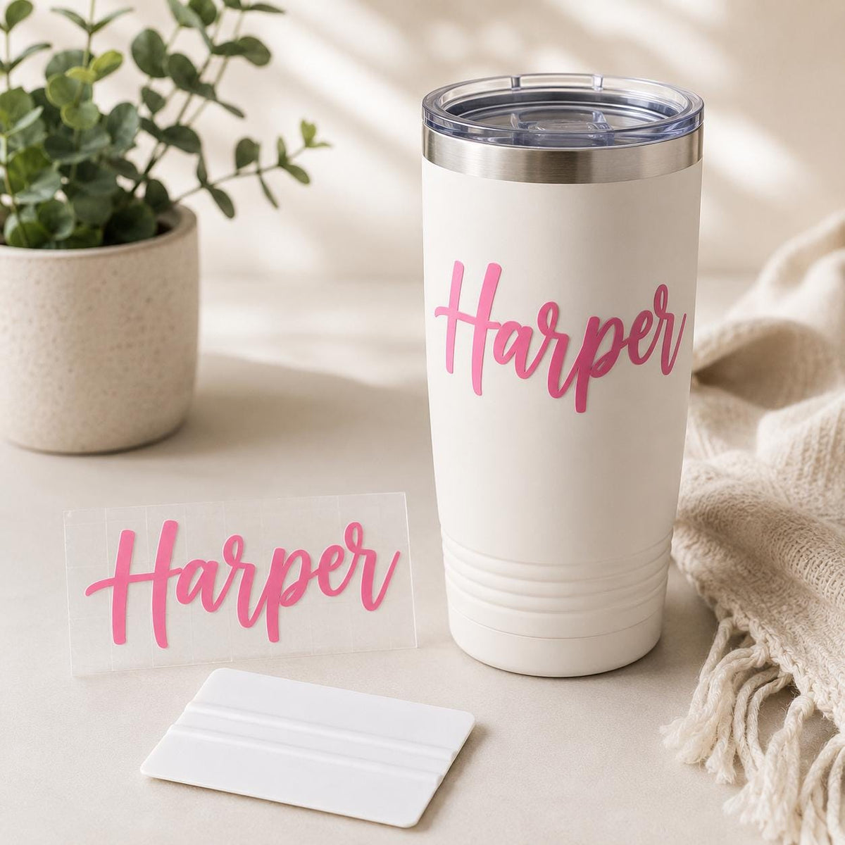 Custom Name Vinyl Decal for Tumblers and Laptops