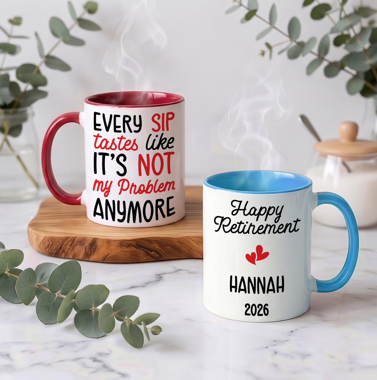 Personalized Happy Retirement Ceramic Mug