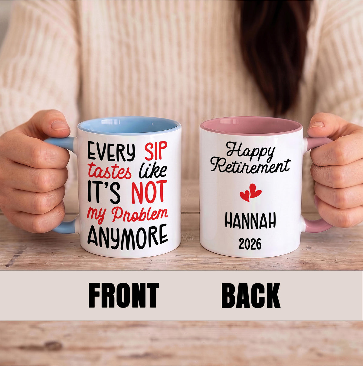 Personalized Happy Retirement Ceramic Mug