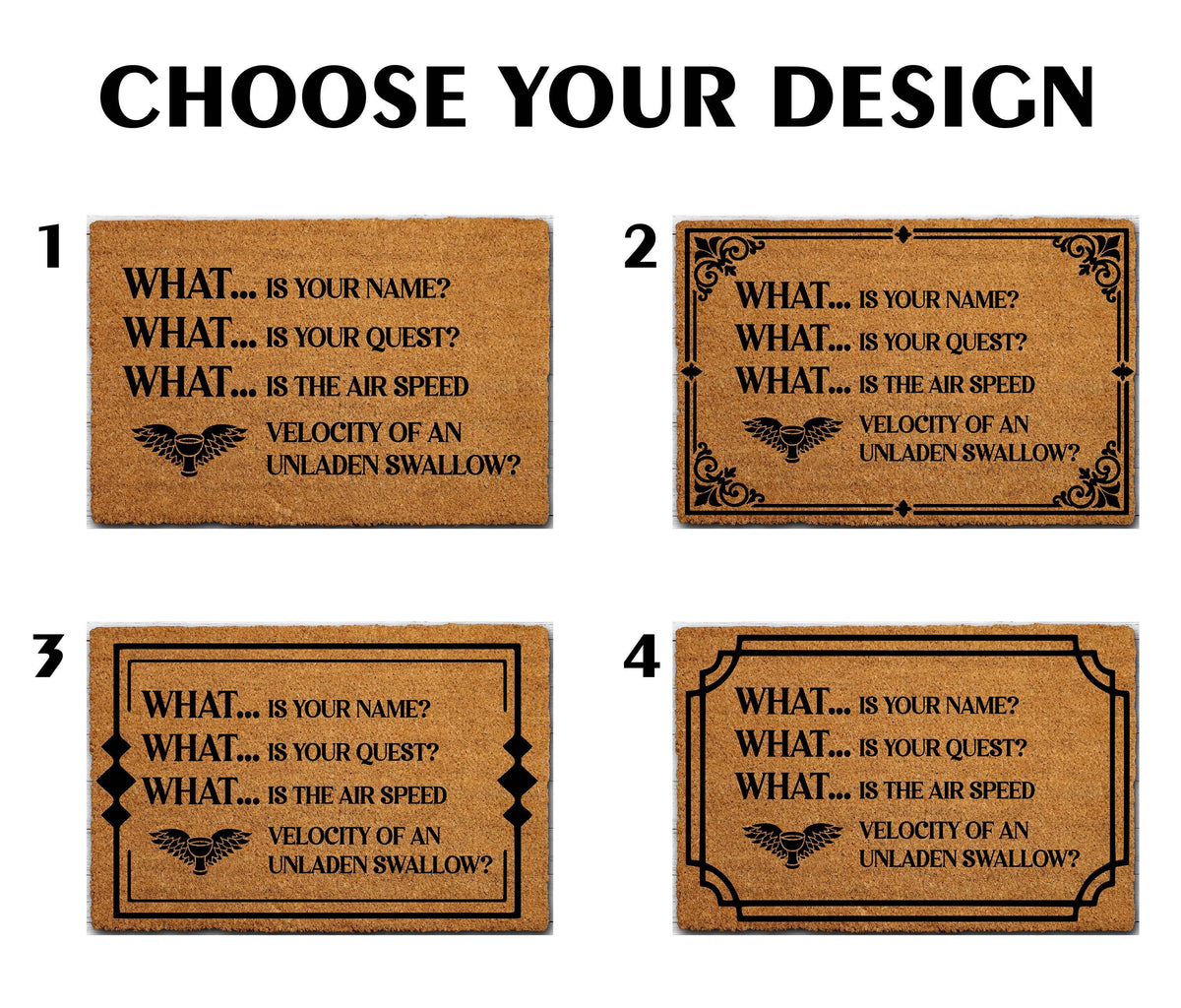 What Is Your Quest Doormat, Funny Medieval Welcome Mat